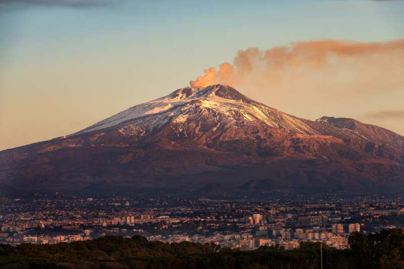 Mount Etna and Catania Sicily